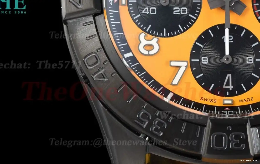44mm Cal.01 BLSF NY B01 Dial DLC Mission Yellow Chrono Avenger Night 0518